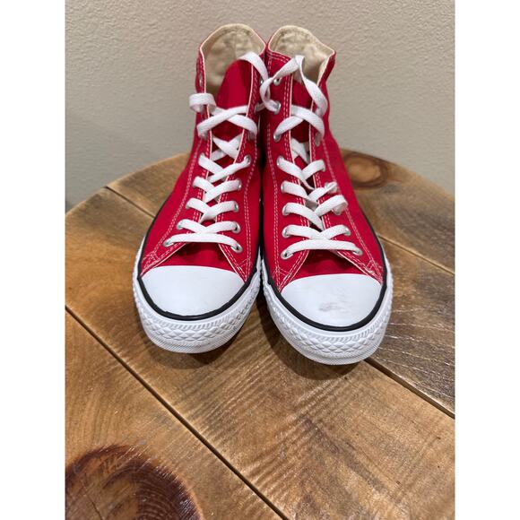 Mens Converse Red high tops size 9.5 sneakers - Picture 2 of 7